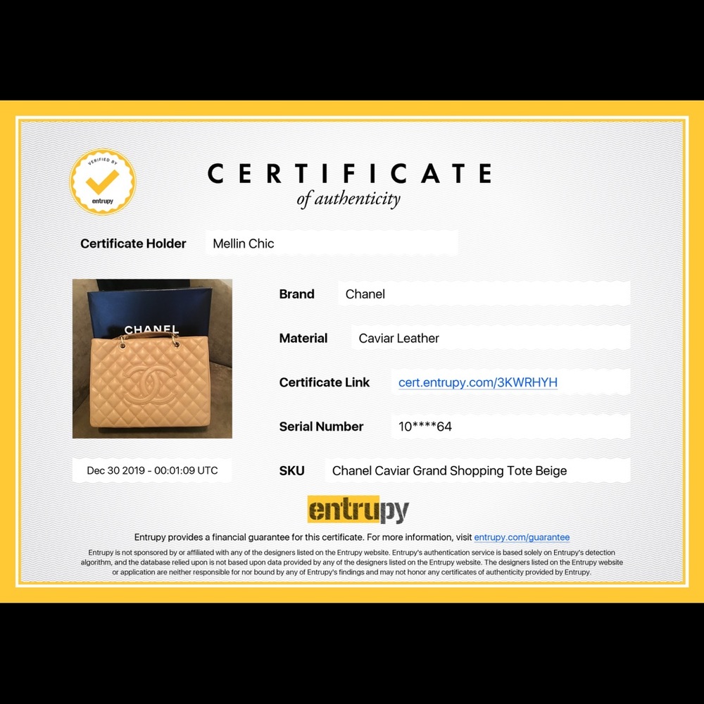 💓Sold💓CHANEL Caviar GST Beige - Picture 9 of 10